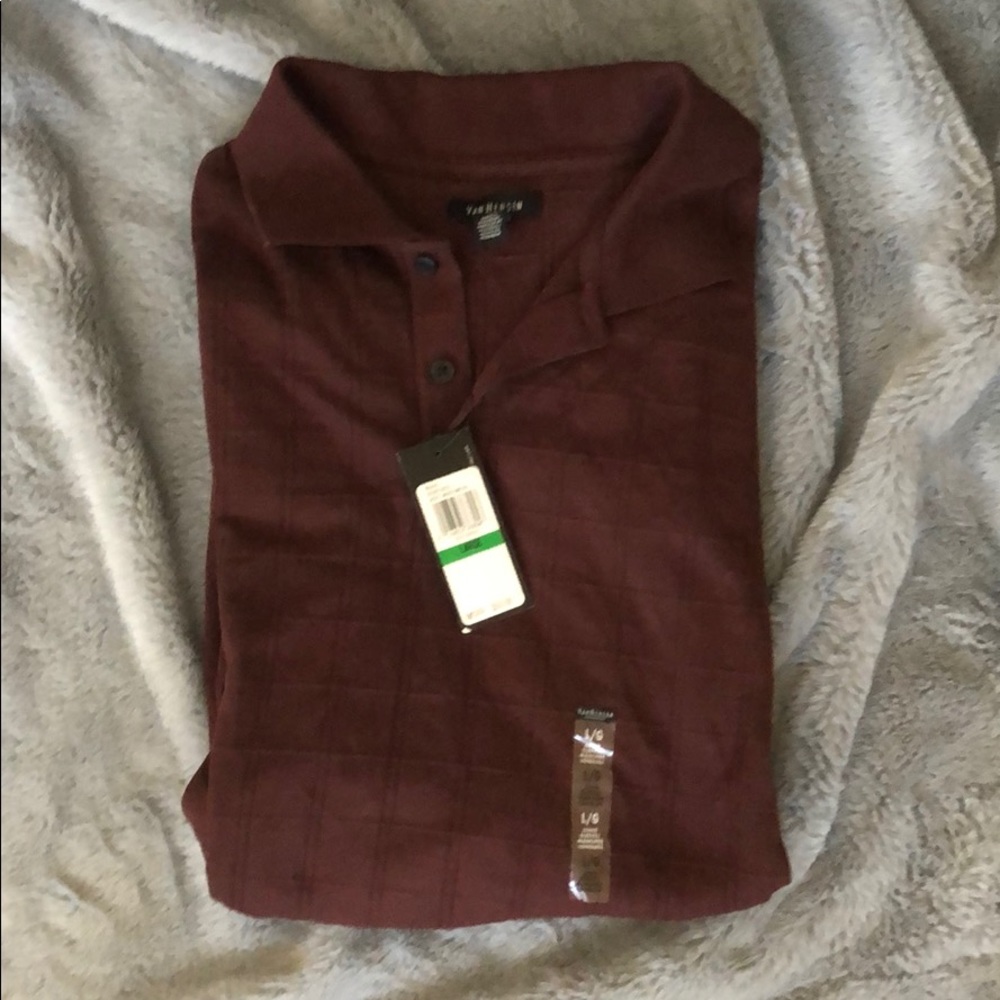 VanHuesen long Sleeve Polo Size L